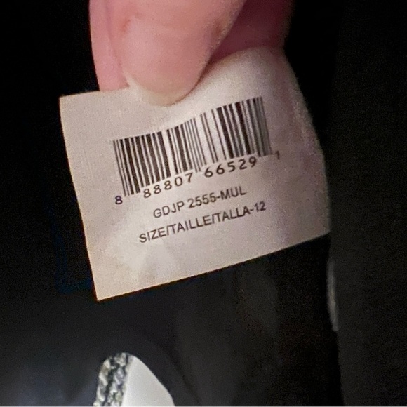 Guess Los Angeles Cocktail Mini Dress Black Gold Leopard Print Size 12 - Picture 6 of 10